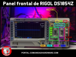 Front Panel Rigol DS1054